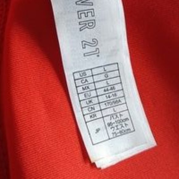 Forever21 Red and white Polka Dot Removable Neck ties Padded Bra SZ L - Picture 7 of 7